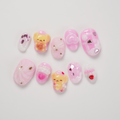 Pokemon Pink Pikachu Jigglypuff Hand-painted Press-on Nails