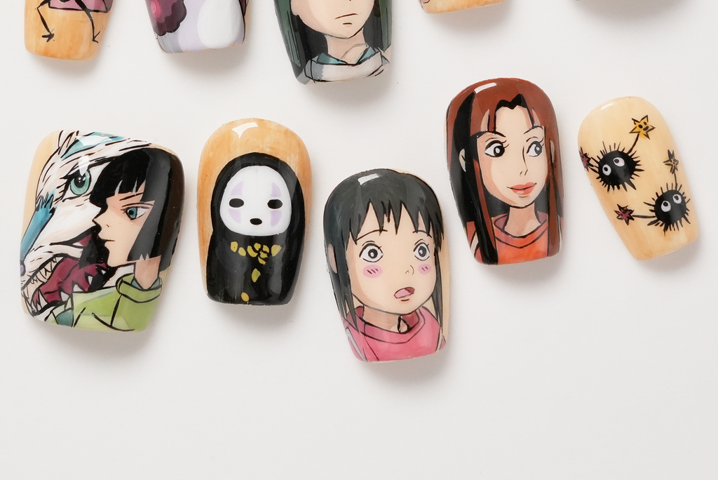Studio Ghibli Spirted Away Hand painted Anime Press-on Nails