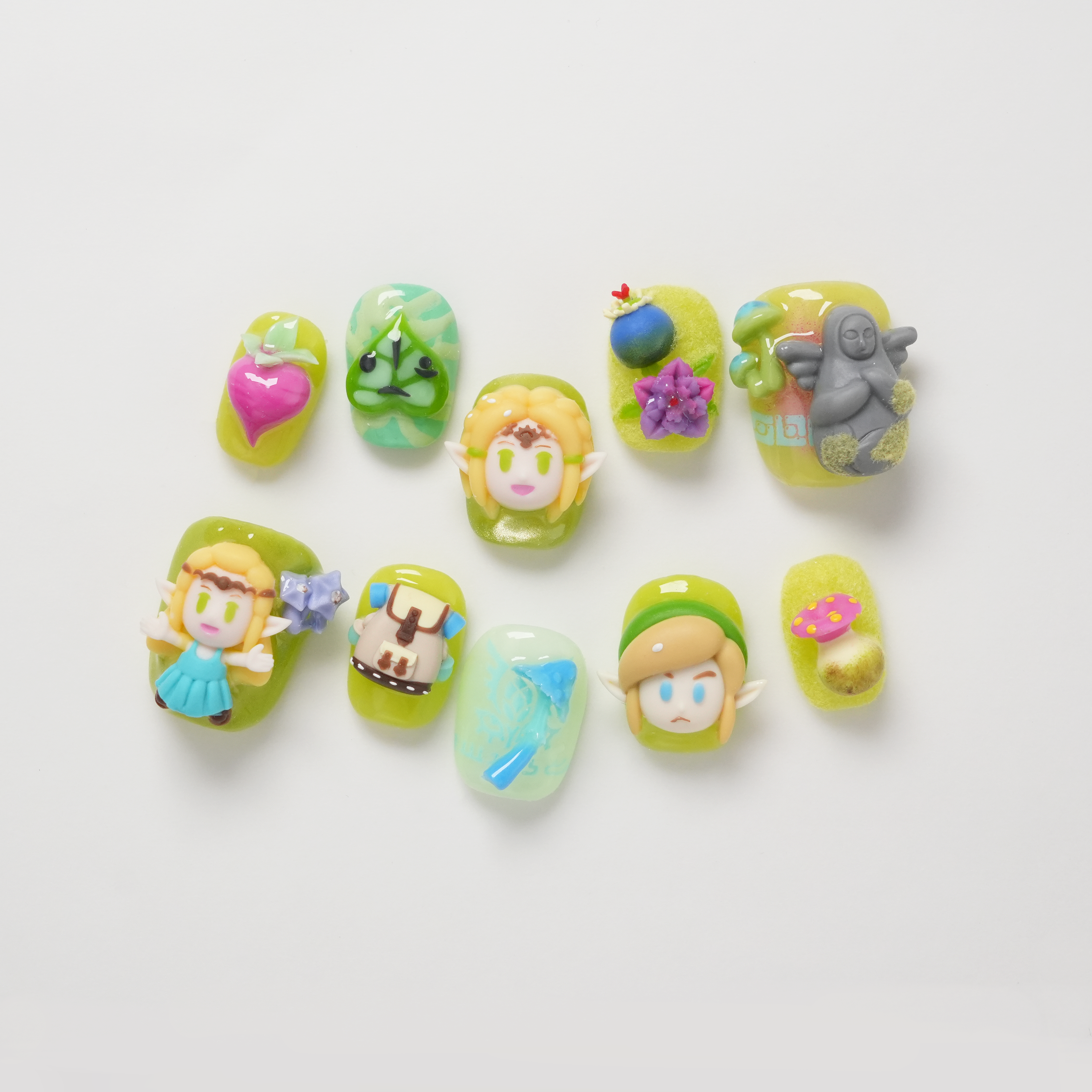Legend of Zelda 3D Press-on Nails
