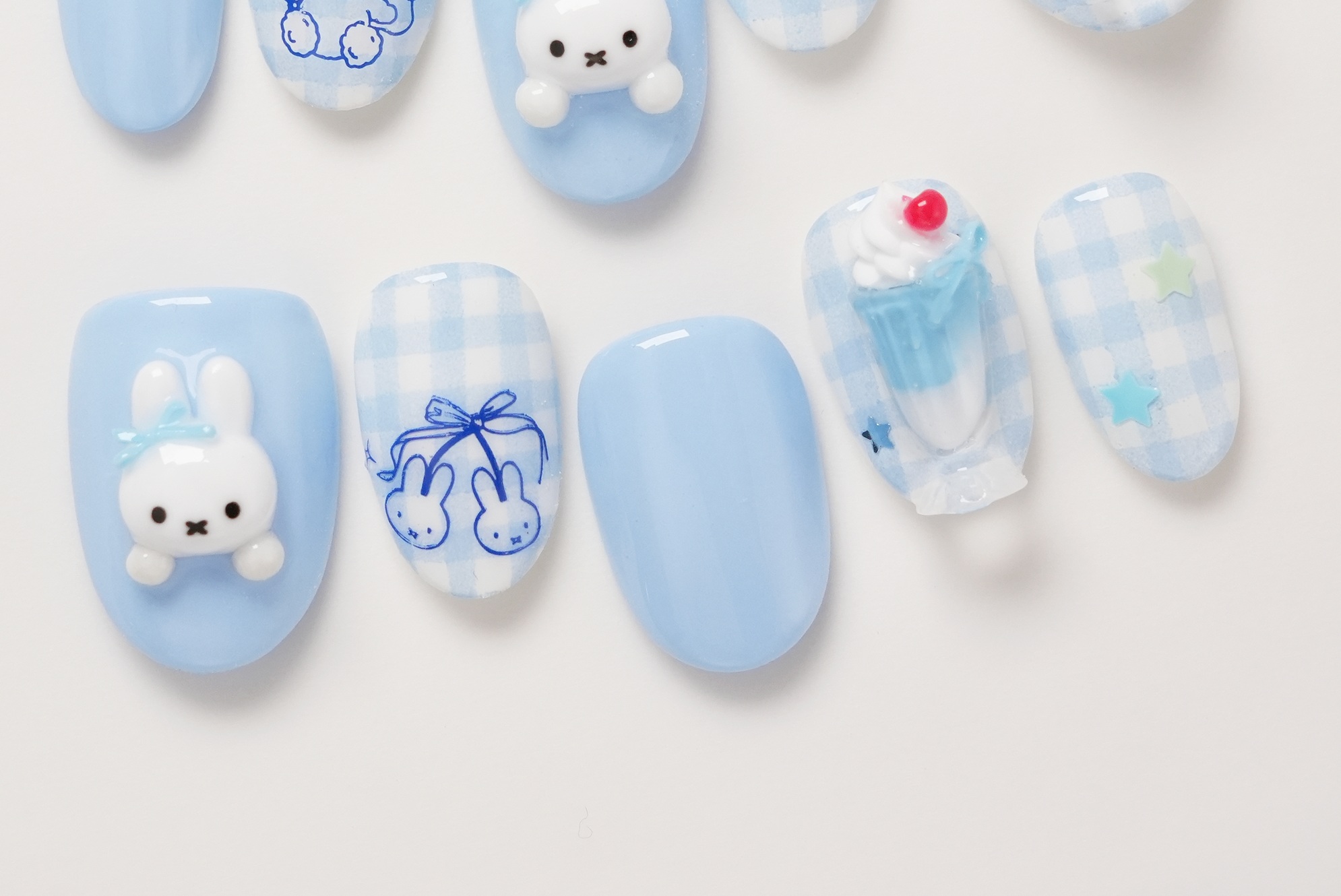 Miffy Dessert Time Hand-painted Press-on Nails