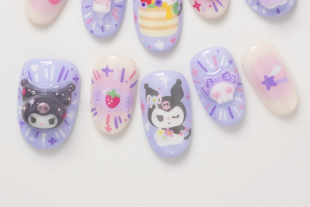 Kuromi Dessert Time Press-on Nails