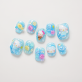 Hello Kitty Mermaid Under the Sea Sanrio Characters 3D Hand-painted Press-on Nails