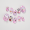 Kuromi Icecream and Gem Press-on Nails