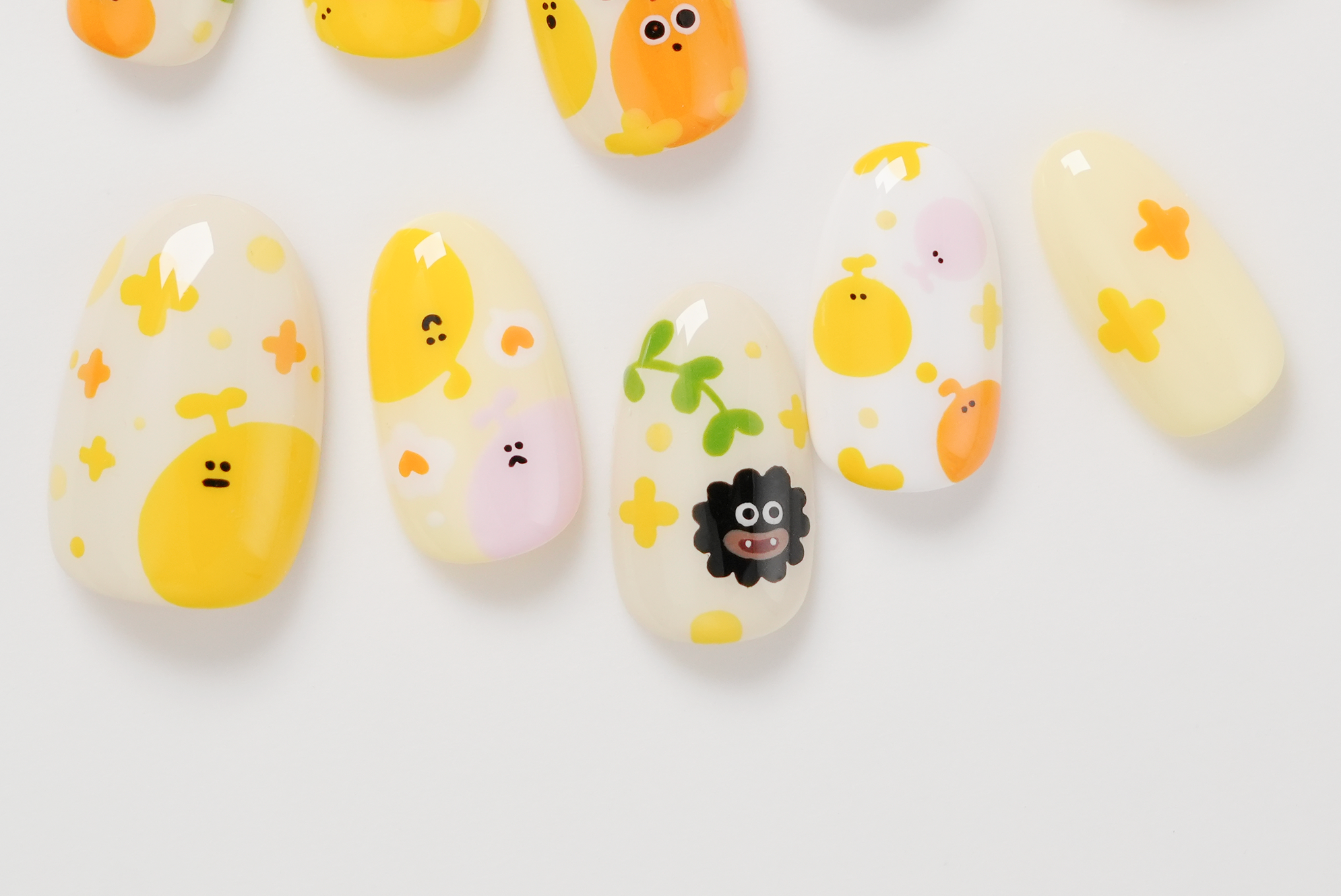 LocoRoco Hand-painted Press-on Nails