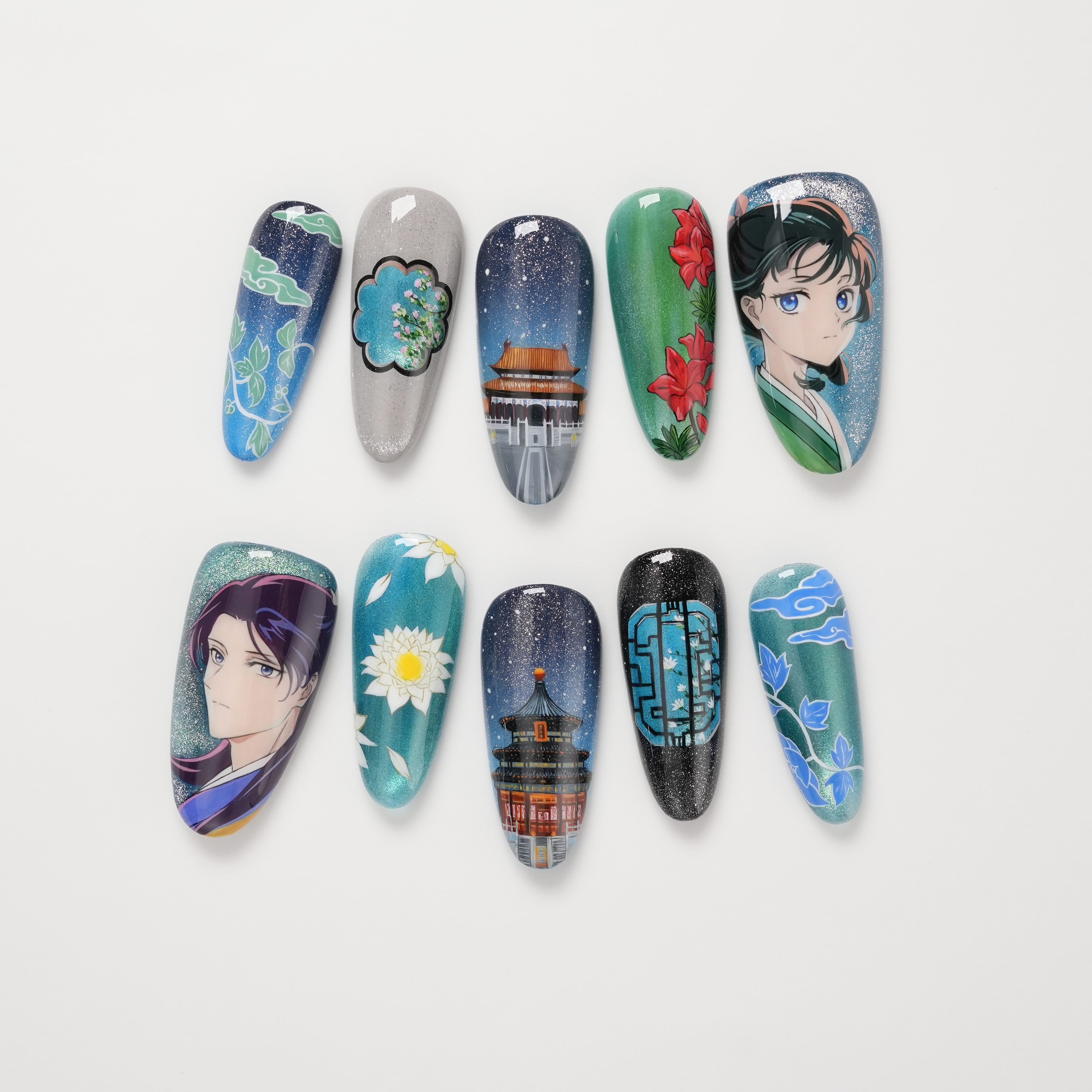 The Apothecary Diaries Hand-painted Press-on Nails