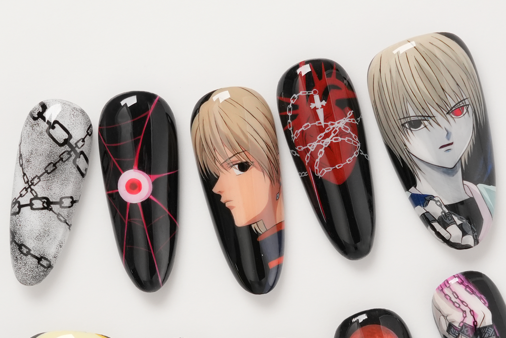 Kurapika Hand-painted Press-on Nails