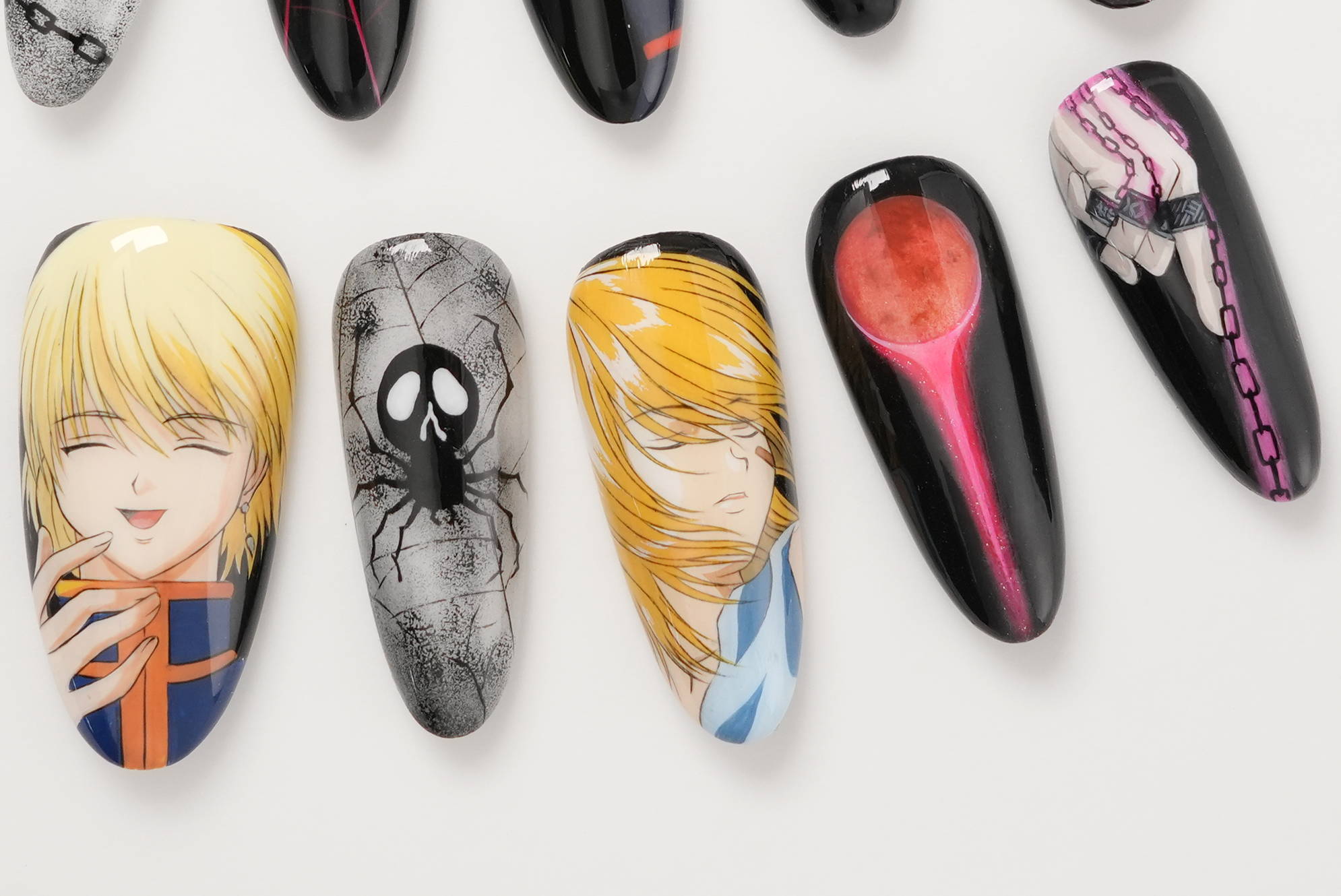 Kurapika Hand-painted Press-on Nails