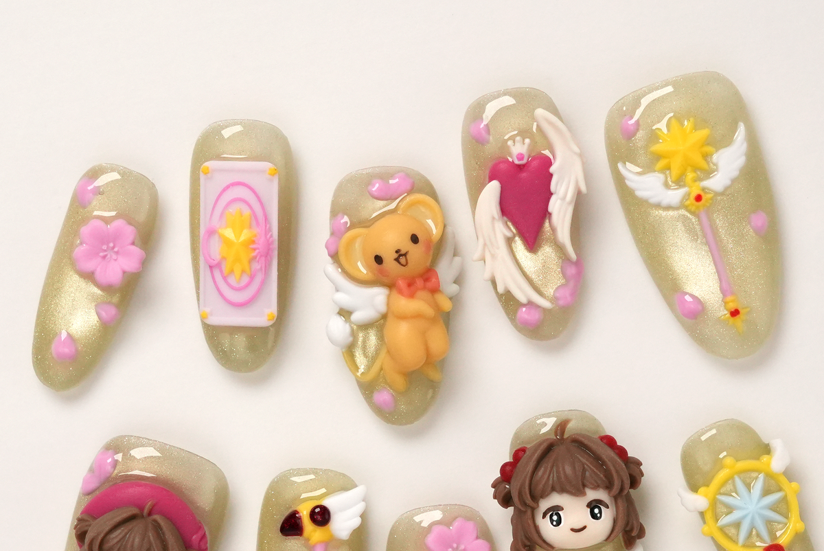 Cardcaptor Sakura 3D Cute Press-on Nails