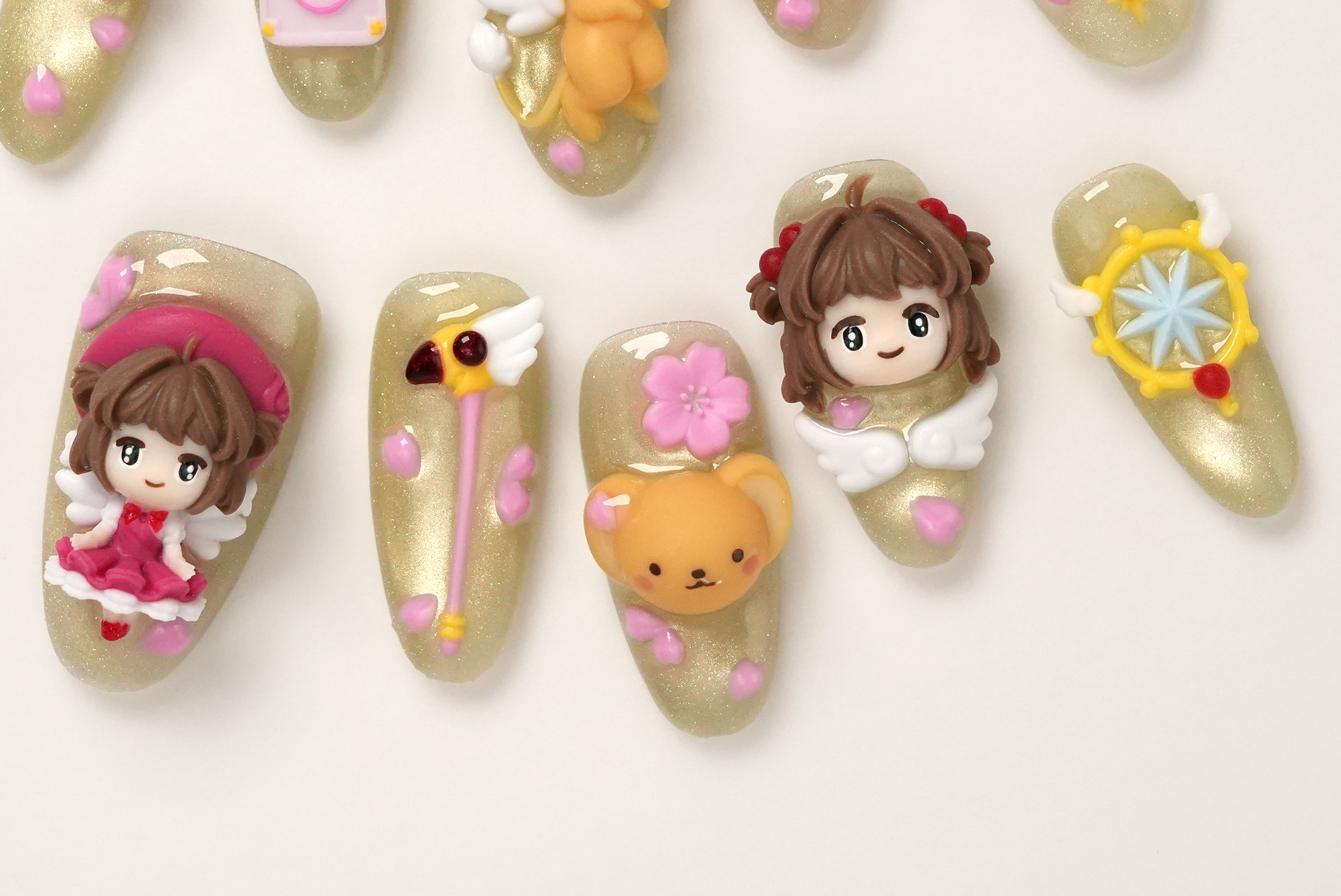 Cardcaptor Sakura 3D Cute Press-on Nails