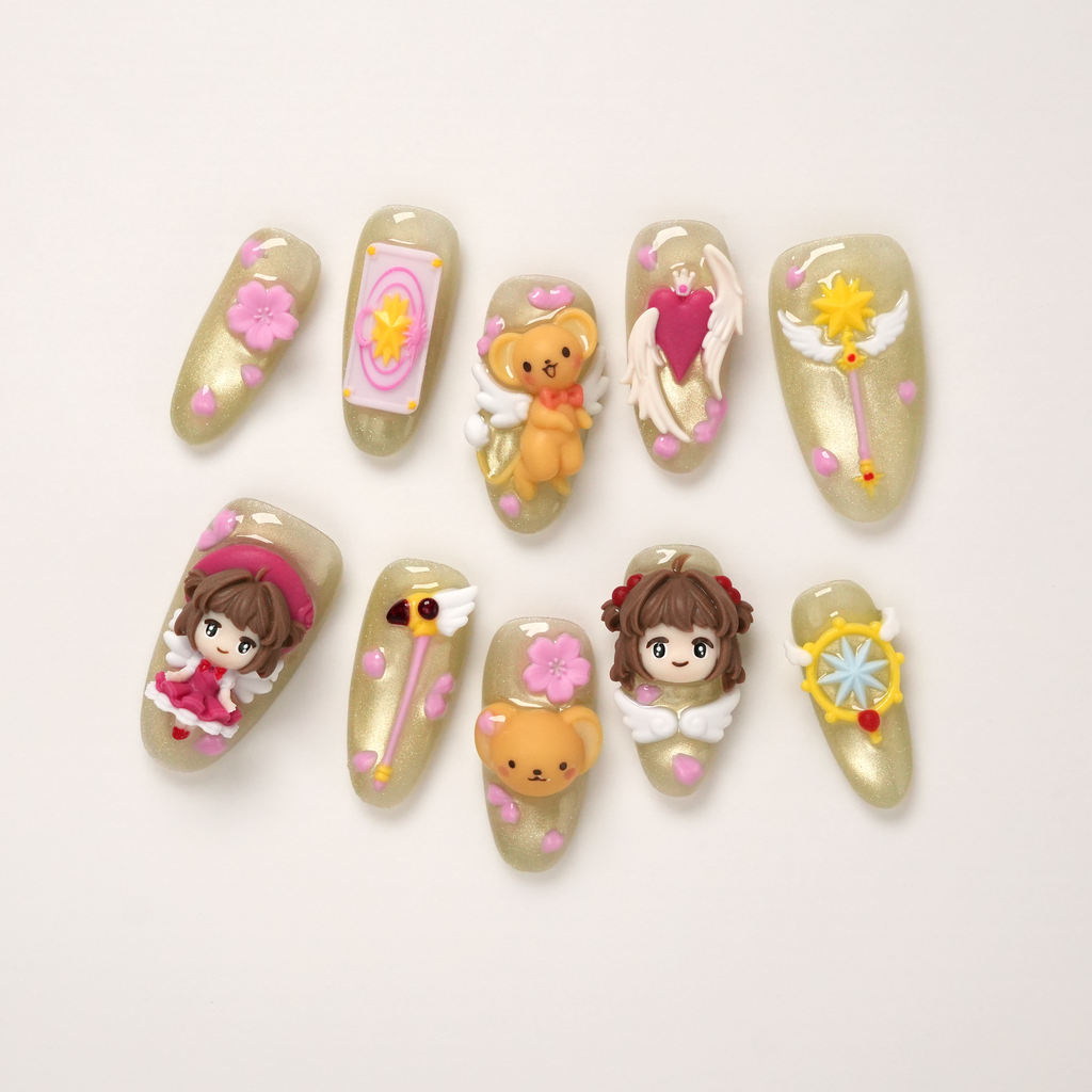 Cardcaptor Sakura 3D Cute Press-on Nails