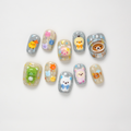 Rilakkuma in Rain 3D Press-on Nails